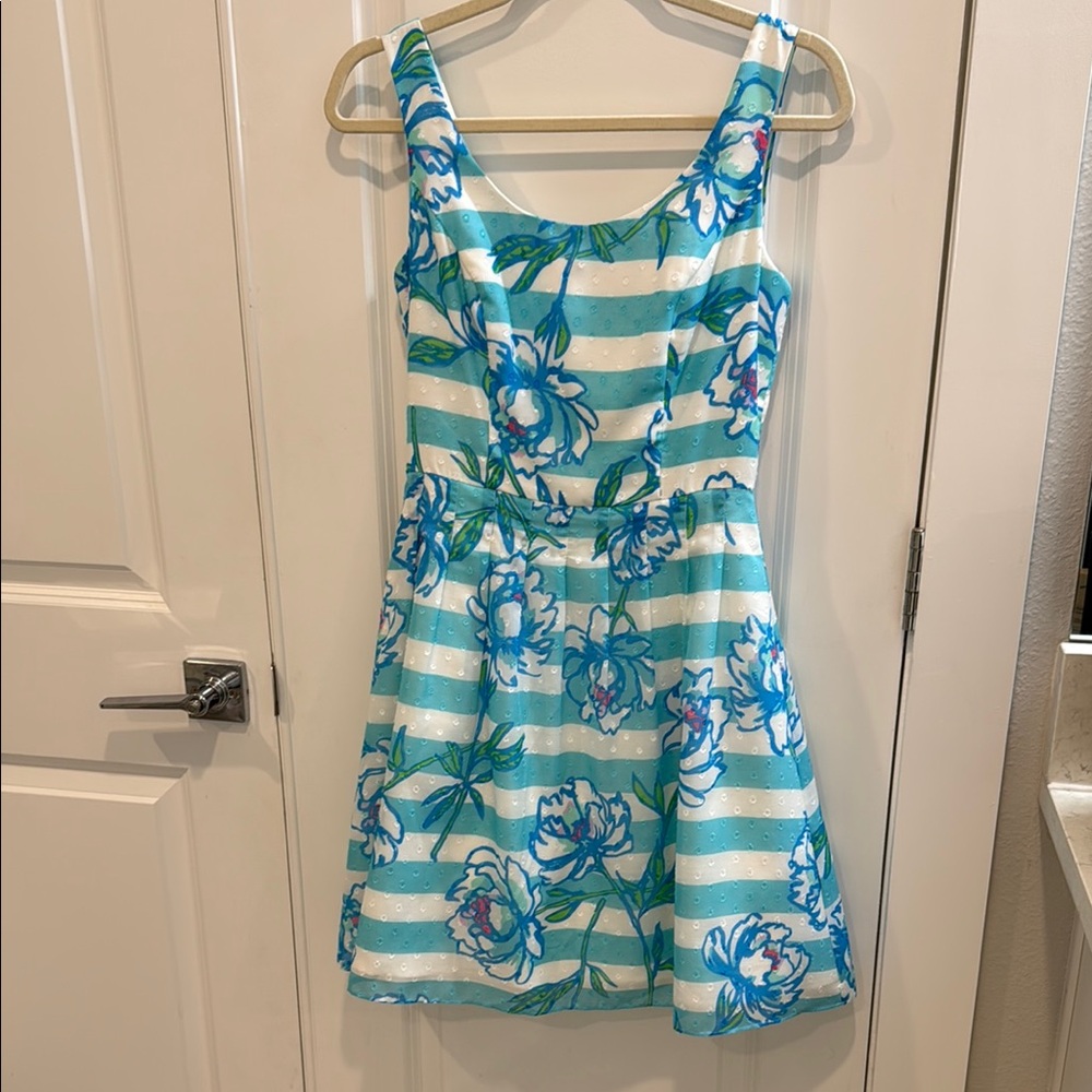 Lilly Pulitzer Vibrant Blue and Green Dress